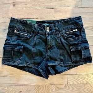 NWT Wild Fable Black Cargo Denim Shorts